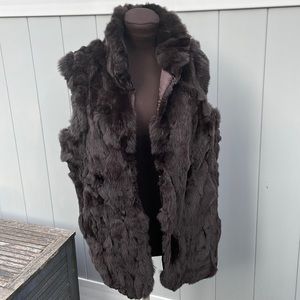 Rabbit fur vest